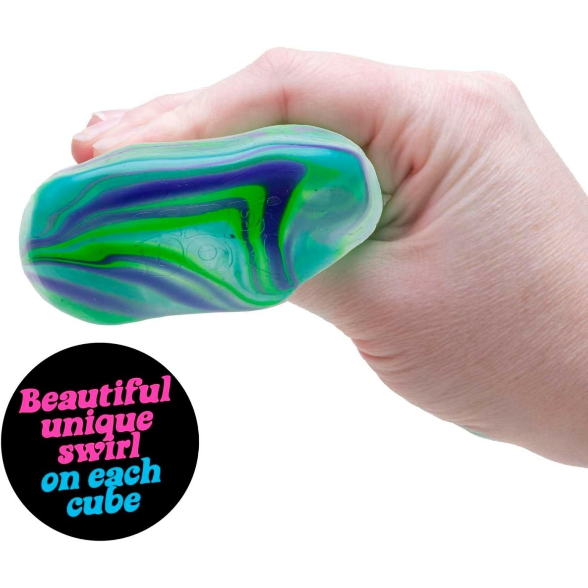 NeeDoh Nice Cube Swirl ?C Solid Squish ?C Assorted - Image 6