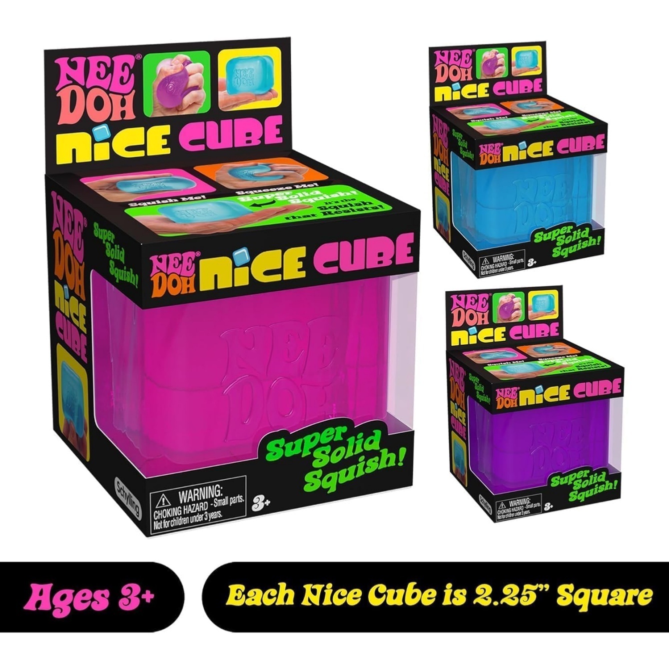 NeeDoh Nice Cube ?C Solid Squish ?C Purple - Image 2